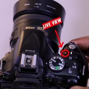 nikon camera image with text