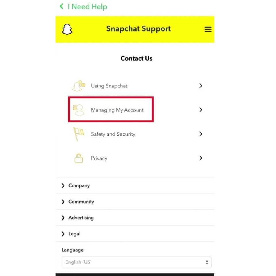 snapchat account delete process