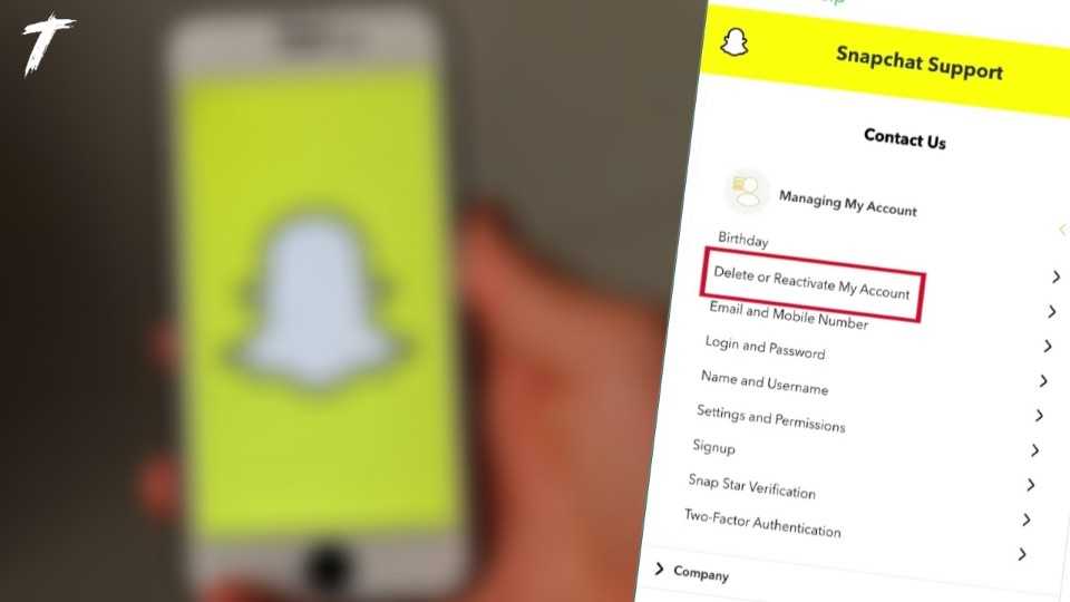 Snapchat account delete kaise kare