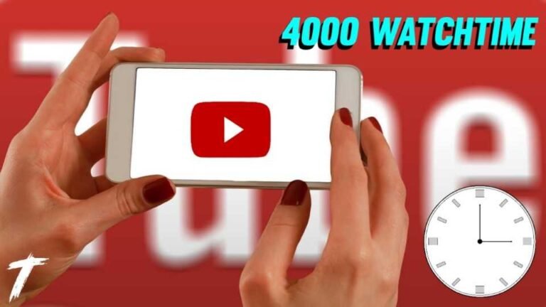 4000 watchtime on youtube image