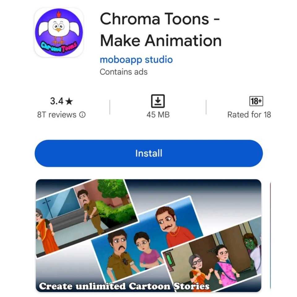 Chroma toons Cartoon videos maker